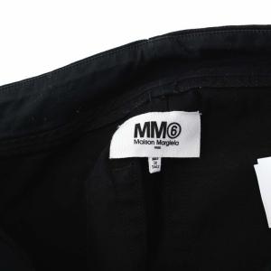 MM6 Maison Margiela 20AW デニムパンツ ジーンズ ワイド ボタンフライ 40 M 黒 ブラック S52LA0119 S53090