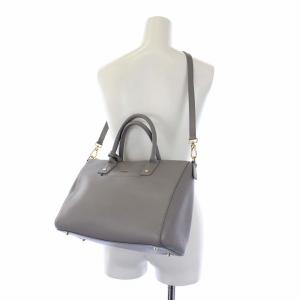 FURLA ハンドバッグ ショルダーバッグ 2WAY レザー グレー