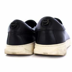 Salvatore Ferragamo スリッポン フラットシューズ レザー 9M 27cm 黒 ブラック