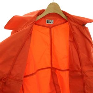 DIESEL ショートトレンチコート アウター コットン M オレンジ