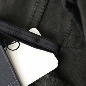 GalaabenD ストレッチシームコーティング スキニーパンツ フリンジ S カーキ 87128506