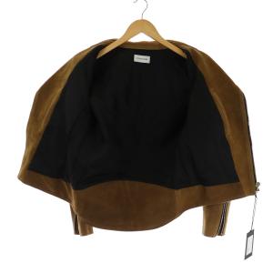 LITHIUM HOMME GOAT SUEDE BIKER JACKET スエード ゴートレザー 44 キャメル