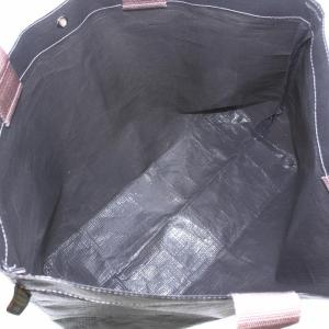 Hervé Chapelier トートバッグ ハンドバッグ マルシェバッグ ビニール グレー ピンク