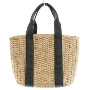 ANTEPRIMA MISTO かごバッグ トートバッグ 編み込み リボン ベージュ カーキ