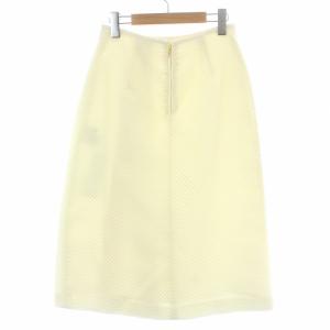 ANAYI 20AW フレアスカート ロング ミモレ キルティング 36 S アイボリー