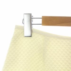 ANAYI 20AW フレアスカート ロング ミモレ キルティング 36 S アイボリー