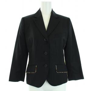 Paul Smith BLACK スーツ セットアップ 上下 テーラードジャケット スカート ひざ丈 タイト スリット 38 M 黒 ブラック