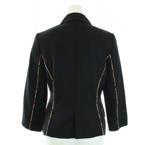 Paul Smith BLACK スーツ セットアップ 上下 テーラードジャケット スカート ひざ丈 タイト スリット 38 M 黒 ブラック