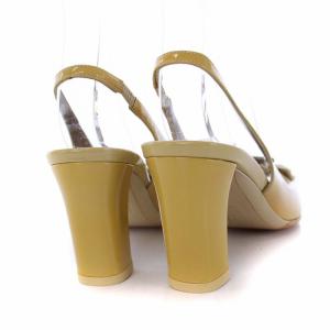 Salvatore Ferragamo サンダル ハイヒール チャンキーヒール バックストラップ ガンチーニ 5C 22.5cm ベージュ