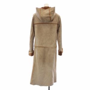 Theory ムートンコート ロング フード ファー 2 M ベージュ