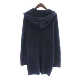 BAREFOOT DREAMS for Ron Herman パーカー ルームウェア ジップアップ ボア M 紺 ネイビー