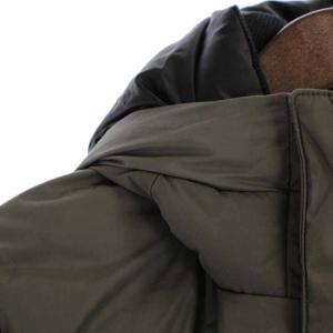 BEAUTY&YOUTH UNITED ARROWS 小松マテーレ ナイロン ダウンジャケット ハイネック ジップアップ 700フィルパワーダウン S カーキ