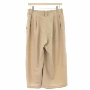 suzukitakayuki パンツ スラックス ガウチョ ワイド ウール クロップド ベージュ