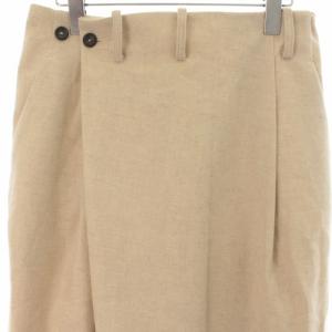 suzukitakayuki パンツ スラックス ガウチョ ワイド ウール クロップド ベージュ