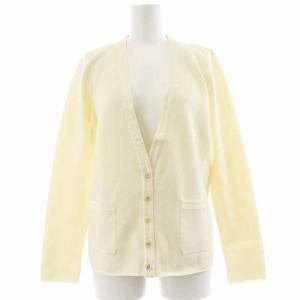 カーディガン ニット ヴァラボタン 長袖 S 白 ホワイト