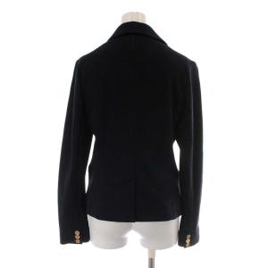 TORY BURCH テーラードジャケット 金ボタン ウール S 紺 ネイビー