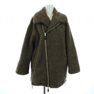 CASA FLINE ステンカラーリバーシブルジャケットコート F カーキ