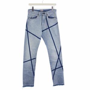 デニムパンツ ジーンズ ライン カットオフ W29 青 ブルー K1604LP147