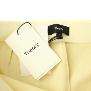 Theory 19SS コットンポンテワイドレッグパンツ cotton ponte wide leg pant イージーパンツ S ベージュ