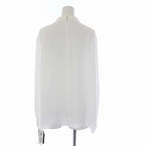 Leilian ブラウス カットソー 長袖 プルオーバー プリーツ 15+ XXL 白 ホワイト タグ付き