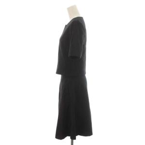 Theory ZIP.SHELL BREEZE KNIT セットアップ 上下 2点セット カットソー 半袖 フレアスカート 花柄 バラ柄