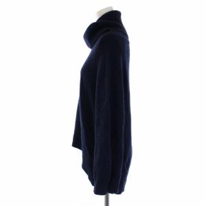 Theory CASHMERE JUFINA ワイド ニット セーター 長袖 タートルネック カシミヤ S 紺 ネイビー 01-3401744