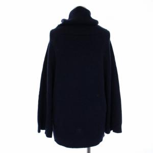 Theory CASHMERE JUFINA ワイド ニット セーター 長袖 タートルネック カシミヤ S 紺 ネイビー 01-3401744