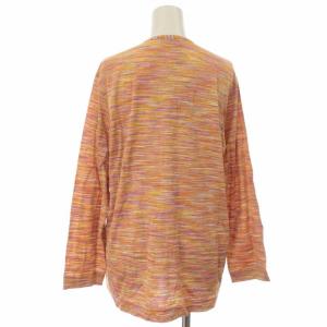 MISSONI カーディガン ニット ボーダー リボン 長袖 M マルチカラー