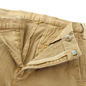 Deuxieme Classe 20AW BOOT CUT ヴィンテージ加工 チノパン クロップドパンツ カットオフ 34 XS 茶 ブラウン