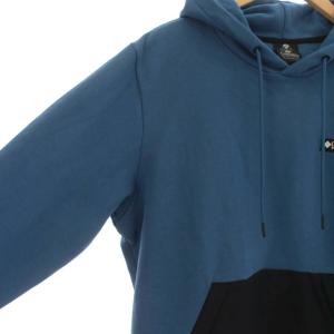 Columbia バリスティックリッジフーディ パーカー プルオーバー バイカラー 裏起毛 L 青 ブルー 黒 ブラック