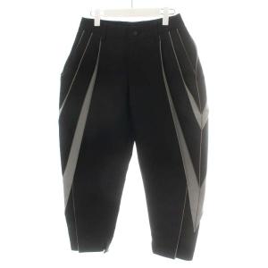 折り紙 プリーツ ハーフパンツ ジッパーフライ 2 M グレー 黒 ブラック IM41FF511