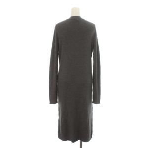 Theory 19AW regal wool rib long cardi カーディガン リブニット ロング Vネック ウール L グレー