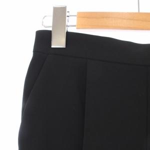 ENFOLD スラックス テーパードパンツ イージーパンツ タック 36 S 黒 ブラック