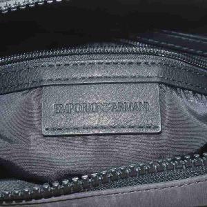 EMPORIO ARMANI ショルダーバッグ ポシェット ナイロン グレー 黒 ブラック