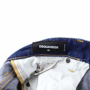 DSQUARED2 RIDER JEAN  デニムパンツ ダメージ加工 ペイント 48 青  S71LA0816