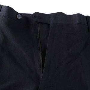 UNITED ARROWS Camoshita 1プリーツ ウール パンツ スラックスパンツ ロング リネン混 48 M?L 黒 ブラック 1177-699-2684