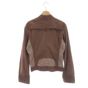 DIESEL ライダース ジャケット ダブル ショート丈 デニム ジージャン S 茶 ブラウン