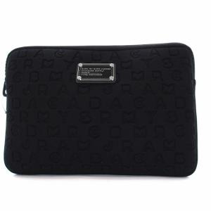 タブレットケース PC iPadケース ポーチ クラッチバッグ セカンドバッグ ロゴ 総柄 タグ付き 黒 ブラック M6PE023