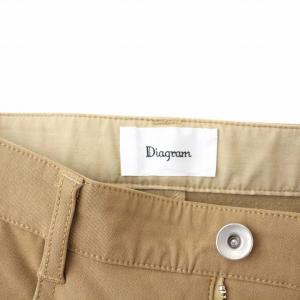 Diagram GRACE CONTINENTAL 22AW バックスリットパンツ ストレート ストレッチ 36 S 茶 ブラウン