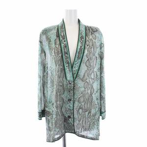 LEONARD FASHION パイソンプリント スーツ ノーカラージャケット カットソー スカート 総柄