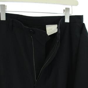 JULIUS 17AW カバードトラウザーパンツ Covered Trousers 変形デザイン 4 XL 黒 ブラック 587PAM2