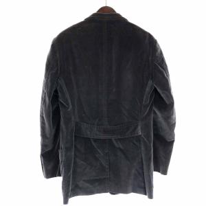 GUCCI テーラードジャケット シングル ベロア センターベント 48F M グレー