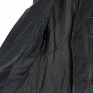 GUCCI テーラードジャケット シングル ベロア センターベント 48F M グレー