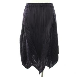 PLEATS PLEASE ISSEY MIYAKE プリーツスカート 変形 4 紫