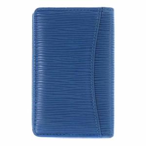 LOUIS VUITTON エピ ポシェット カルト ヴィジット カードケース 名刺入れ 二つ折り レザー 牛革 青 ブルー M56575