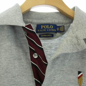 POLO RALPH LAUREN ポロシャツ ポロベア CUSTOM SLIM FIT 半袖 XS グレー
