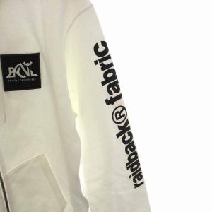 Back Channel CRSB FULL ZIP PARKA フルジップ パーカー スウェット ジップアップ 裏起毛 長袖 M 白 ホワイト 2320259