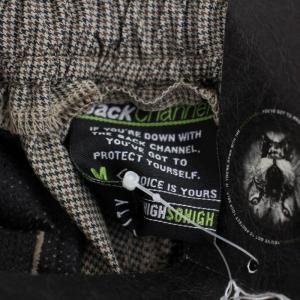 Back Channel STRETCH JOGGER PANTS ジョガー パンツ ジップフライ チェック M 茶 ブラウン グレー 2321655