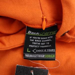 Back Channel ONE POINT PULLOVER PARKA パーカー スウェット トレーナー プルオーバー 長袖 裏起毛 L オレンジ