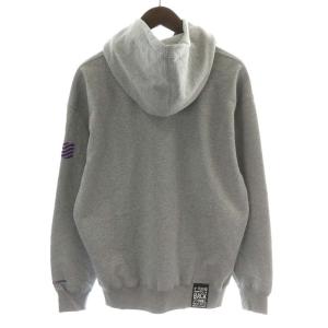 Back Channel BKCNL PULLOVER PARKA パーカー プルオーバー ロゴ コットン S グレー 紫 パープル 2321266